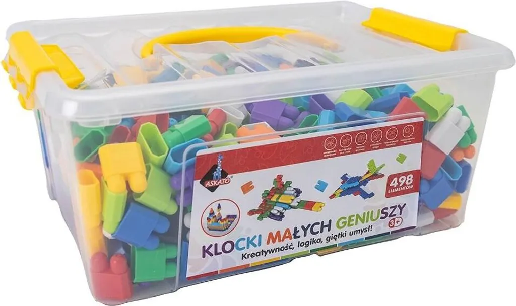 Briques des petits génies 498 pièces : Jeu de construction créatif pro