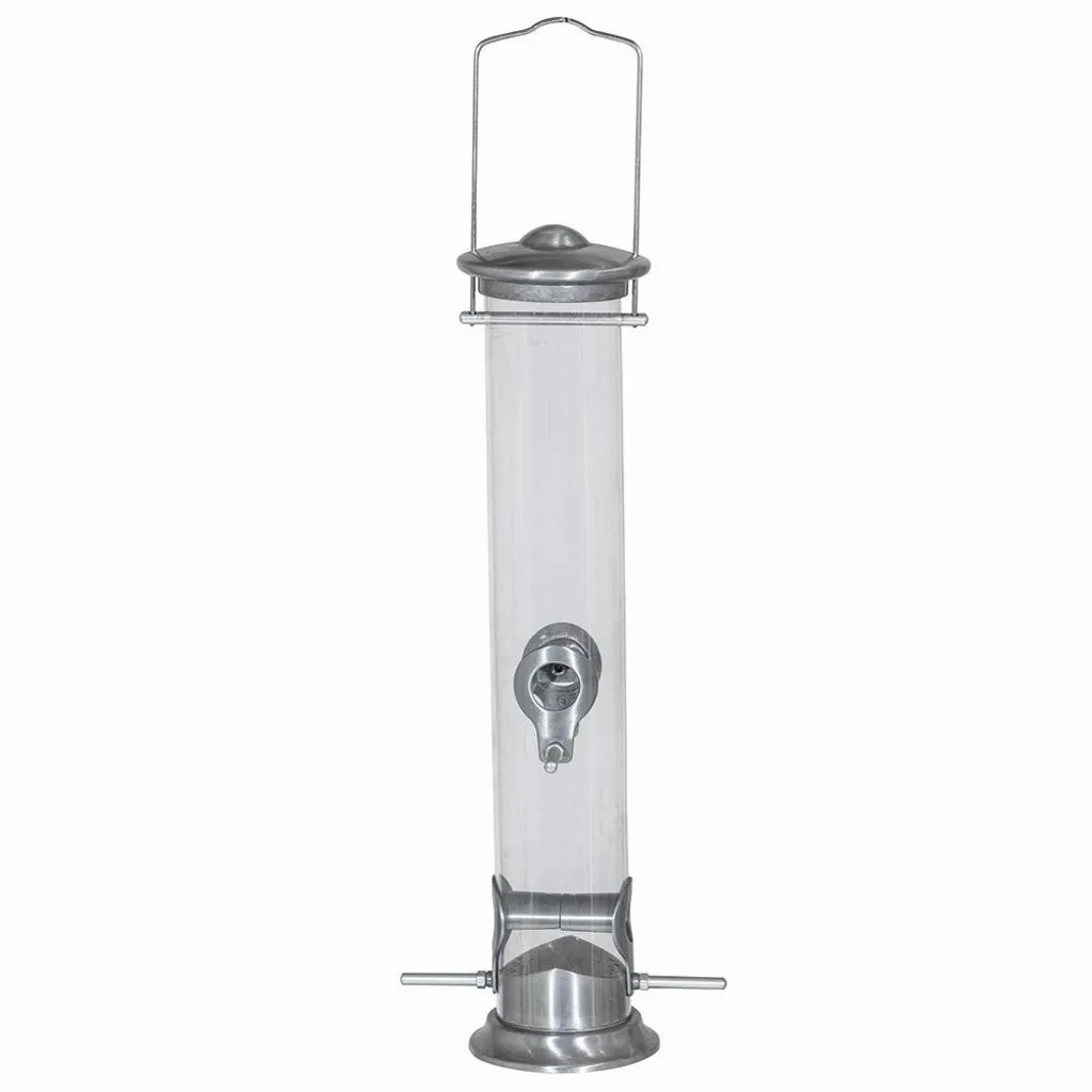 Nourrir les oiseaux du jardin avec la colonne SIENA GARDEN aluminium