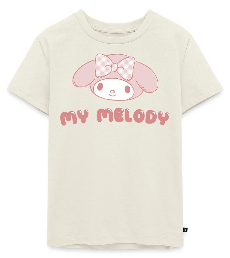 Spreadshirt My Melody Portrait Kinder Premium T-Shirt, 98/104 (2 Jahre), Naturweiß