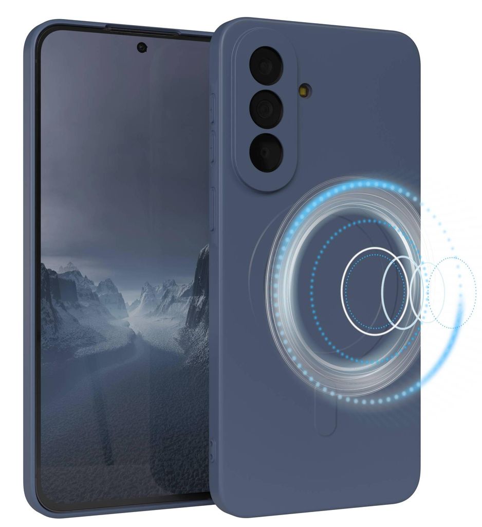 EAZY CASE - Silikonhülle MagSafe für Samsung Galaxy A57, Hülle Silikon, weich stoßfeste Magnet Handyhülle, Schutzhülle mit Kameraschutz, TPU ...