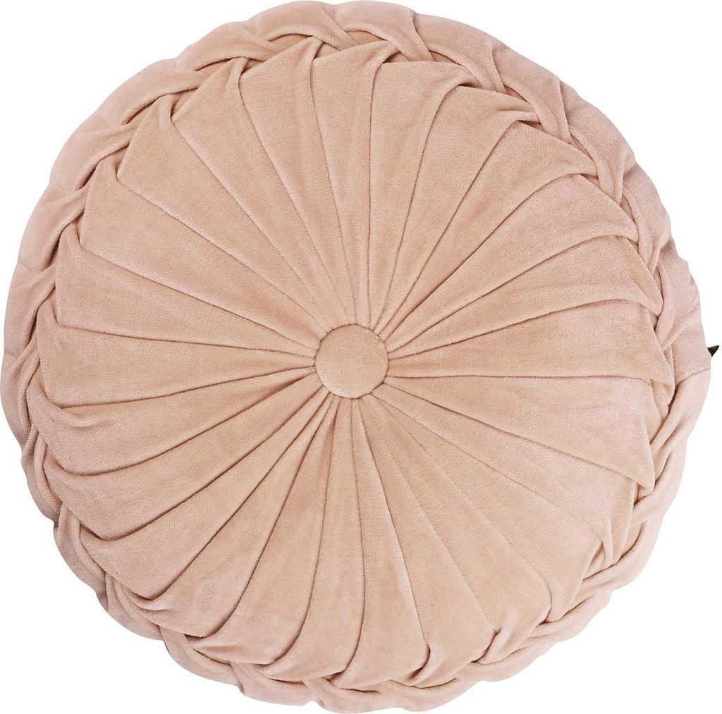 Kissen - Rose - Ø 40 cm - Samtoptik