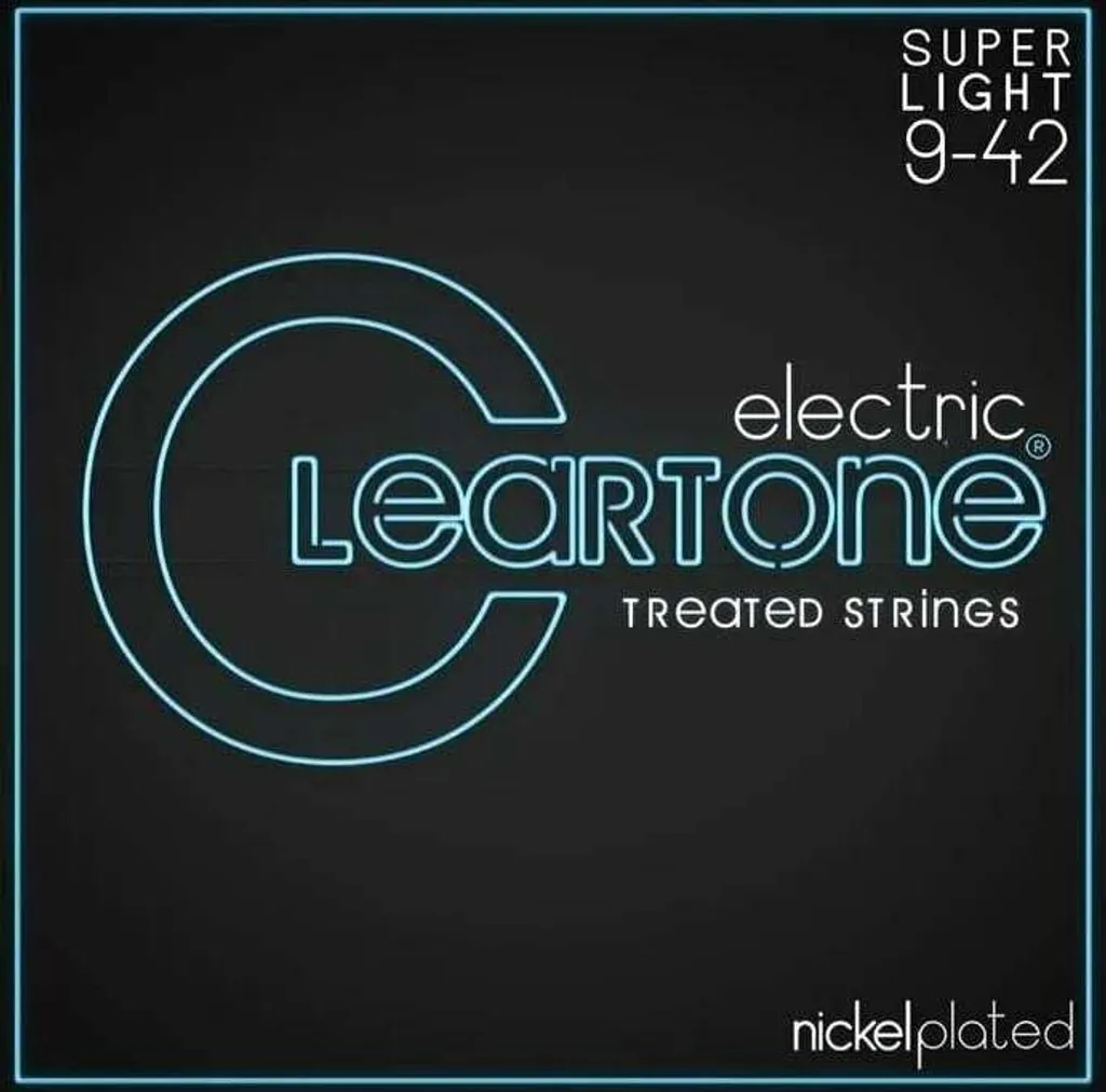 Cordes Guitare Électrique Cleartone 9-42 pour un Jeu Fluide et Net