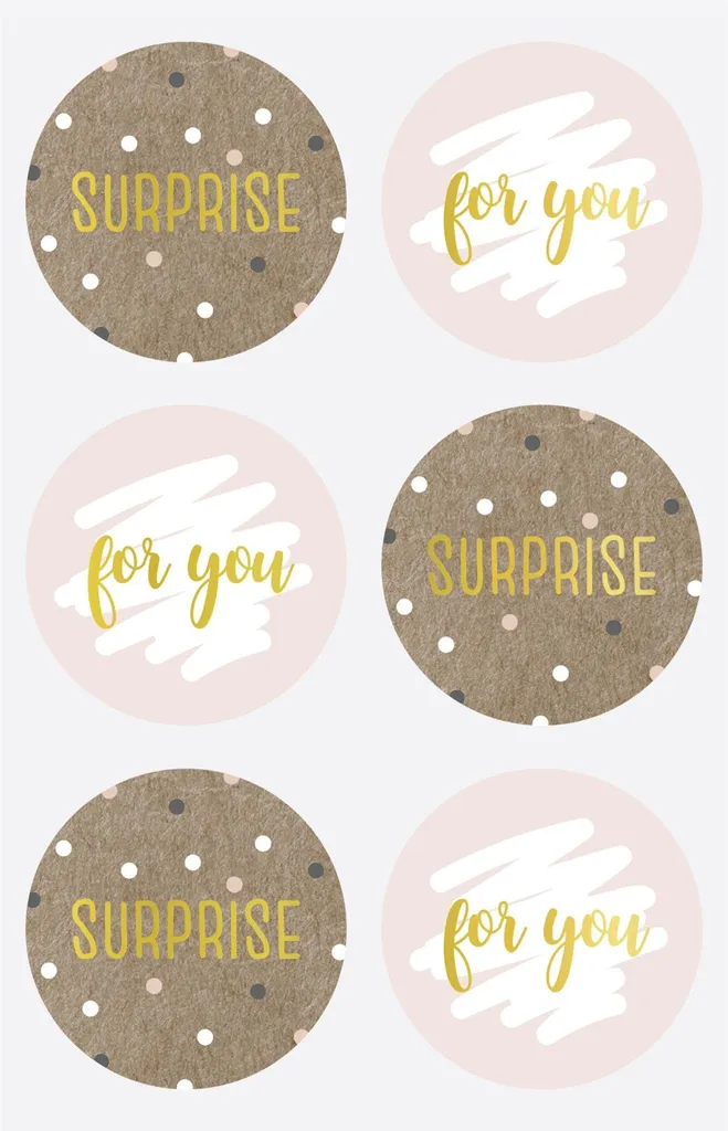 Heyda 203780821 Sticker Surprise Rond pour Décoration et Loisirs Créatifs