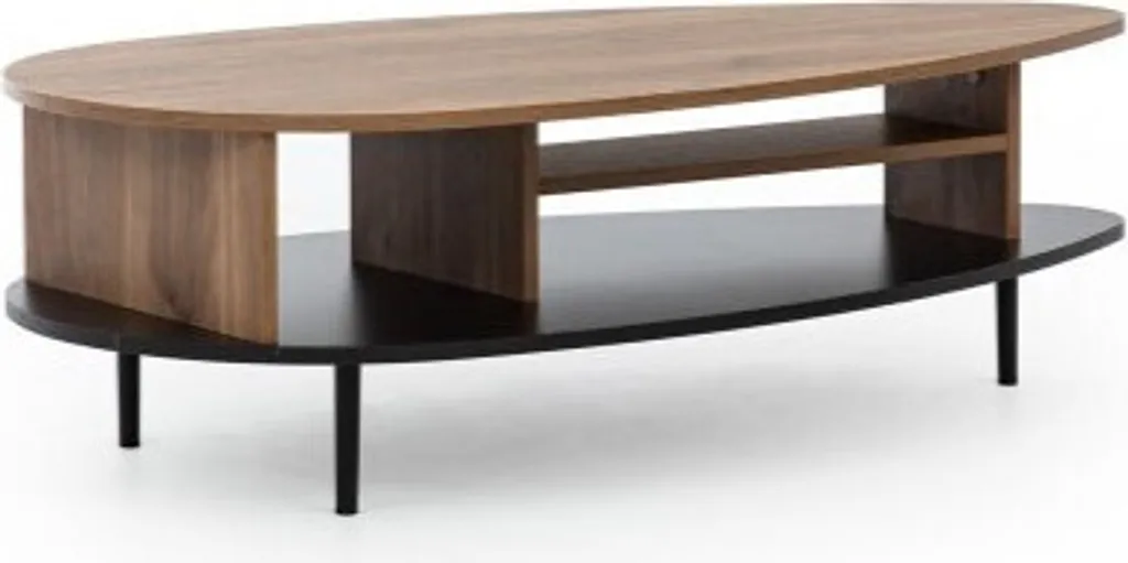 Tavolino Salotto Marrone STEFANIE | Design Essenziale e Funzionale