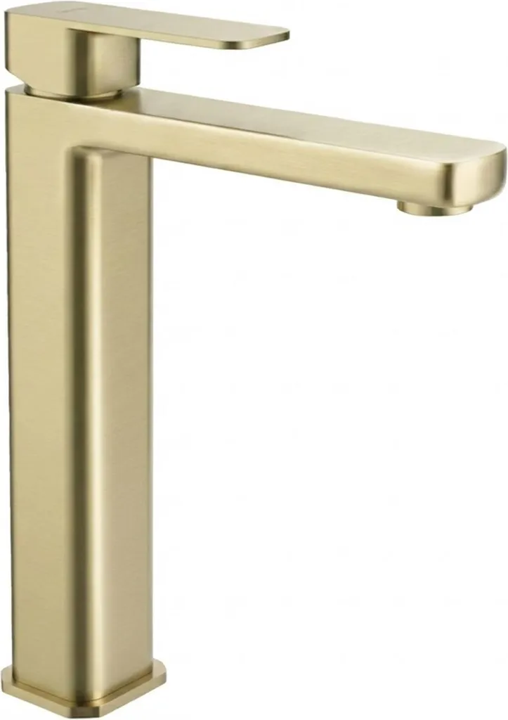 Miscelatore Lavabo Rea Arlo High Brushed Gold