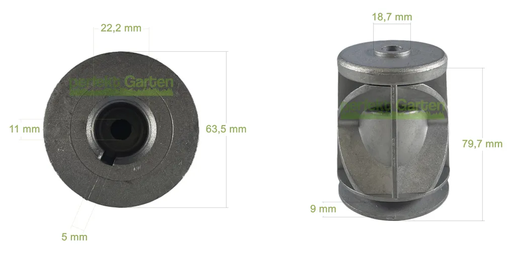 Messerhalter Ø22,2 mm con analizzatore per AL-KO ALKO ALKO 50 460 470 480 510 520 / 512461
