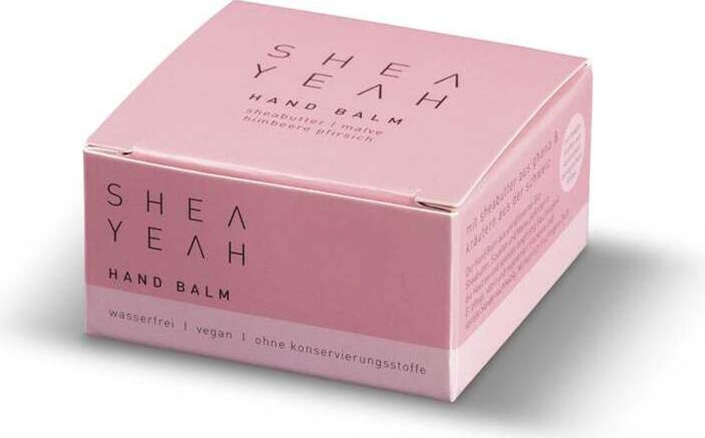 SHEA YEAH Hand Balm Himbeere Pfirsich 40g Wasserfrei vegan Produktbild 5