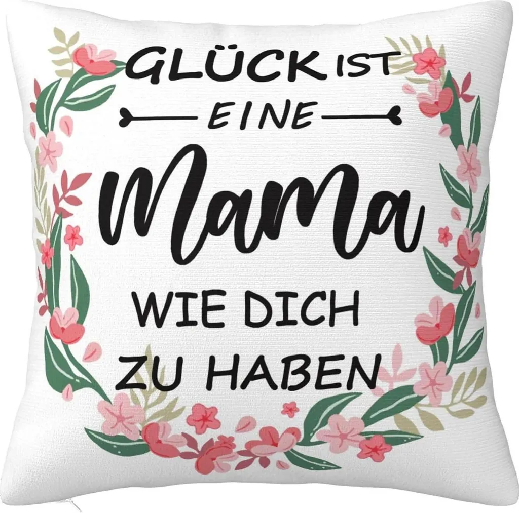 Idée cadeau maman : Taie d'oreiller personnalisée blanche 45x45cm douce