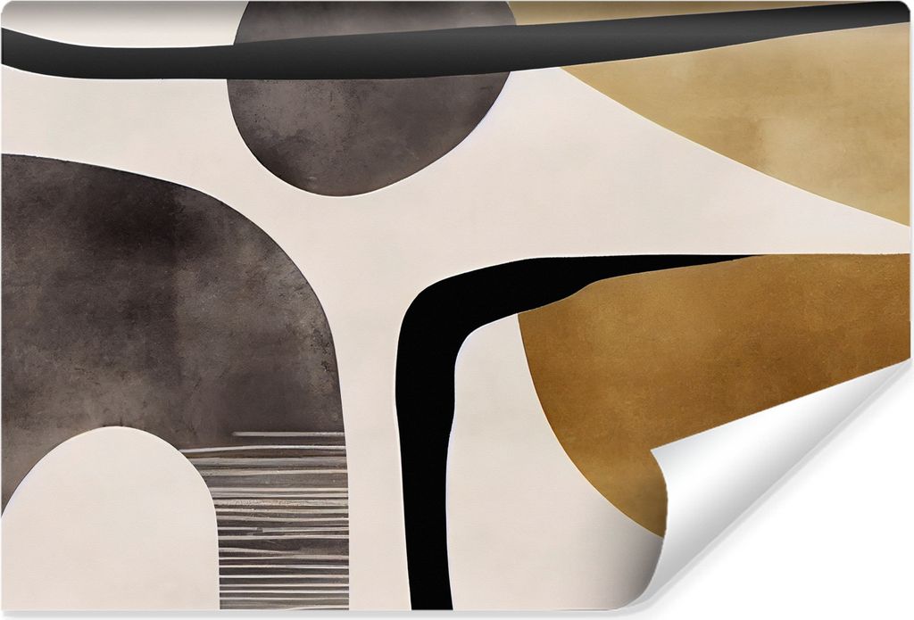 Muralo Selbstklebende Fototapete ABSTRAKTION geometrische Muster Retro Br. 360cm x Hö. 240cm