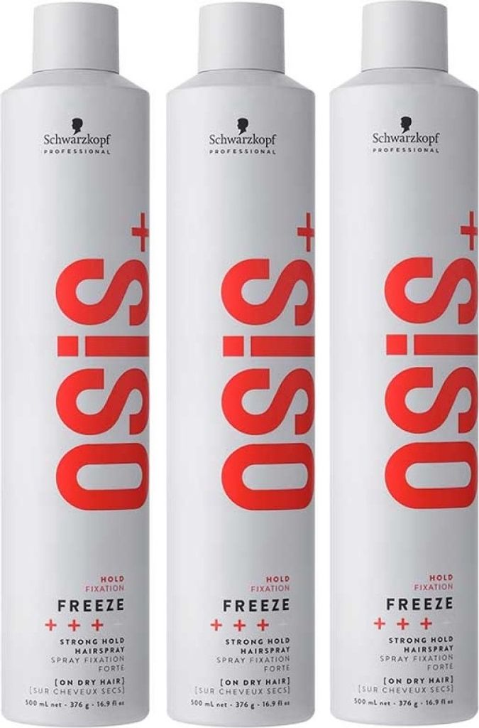 Schwarzkopf Osis Freeze Strong Hold Hairspray 3x500ml