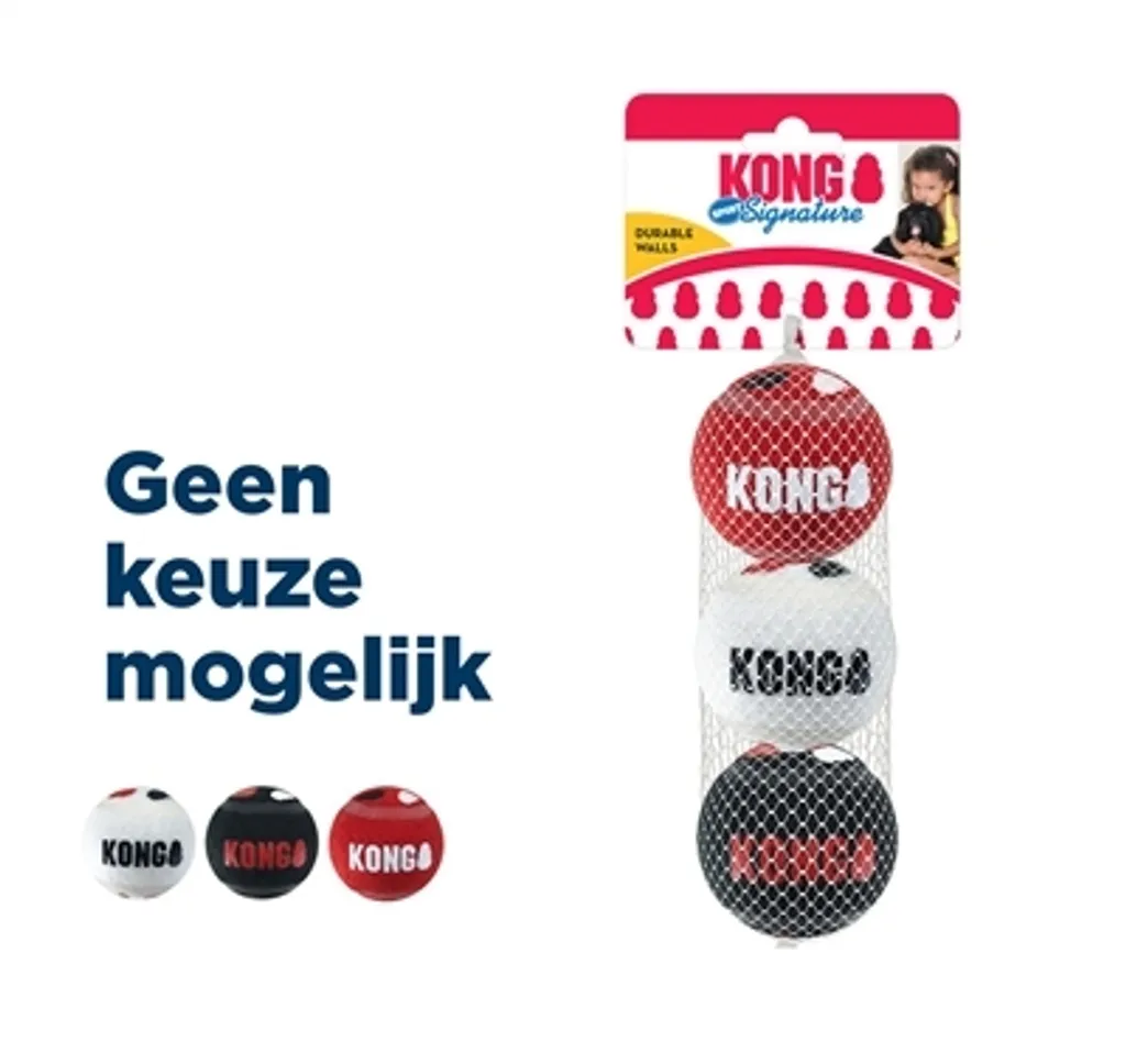 Palline KONG Signature Sport Assortite: Resistenza e Rimbalzo al Top