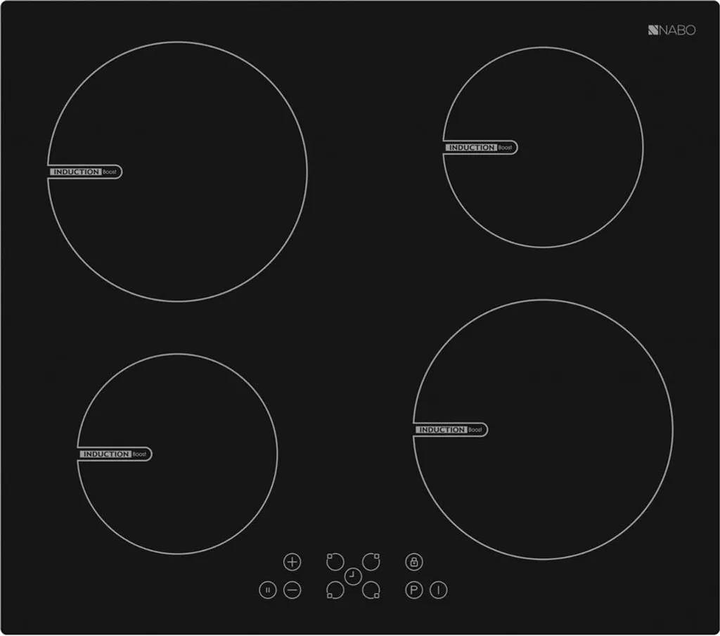 NABO KFI 6010 Table de cuisson à induction 60 cm avec 4 zones de cuisson
