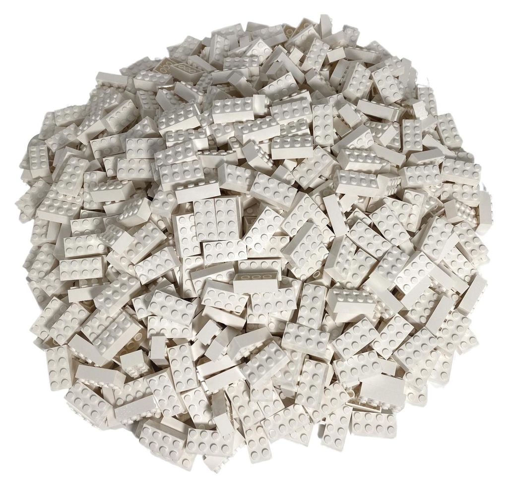 LEGO® 2x4 Steine Bausteine Weiß - 3001 NEU! Menge 100x Produktbild 