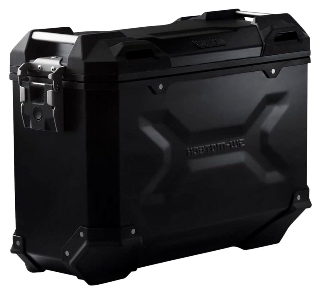 Aluminium Seitenkoffer 37L, Rechts, Schwarz