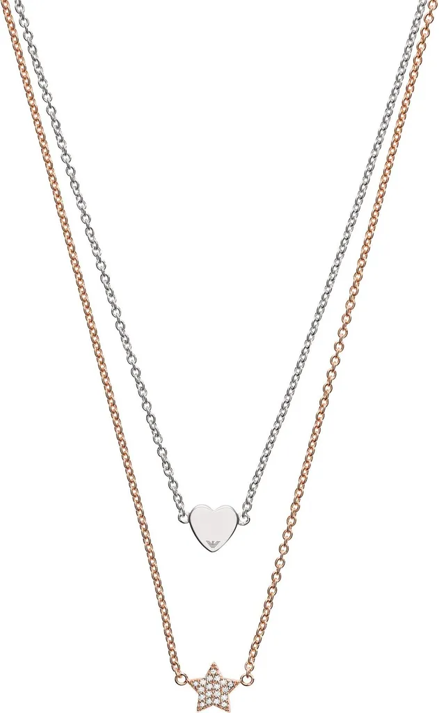 Collier Femme Emporio Armani Sentimental Orné de Cristaux Brillants