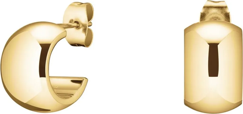 Boucles d'oreilles dorées hypoallergéniques en acier pour peaux sensibles