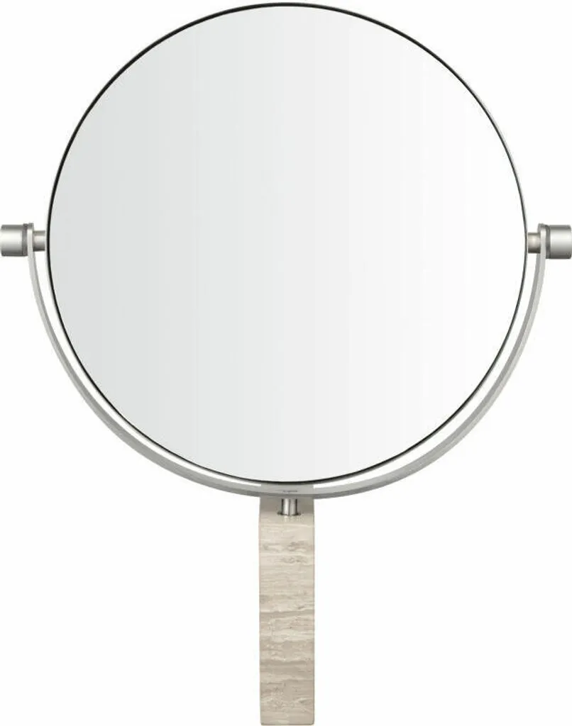 Blomus 66338 Lamura: Specchio Design in Marmo e Acciaio per Bagno