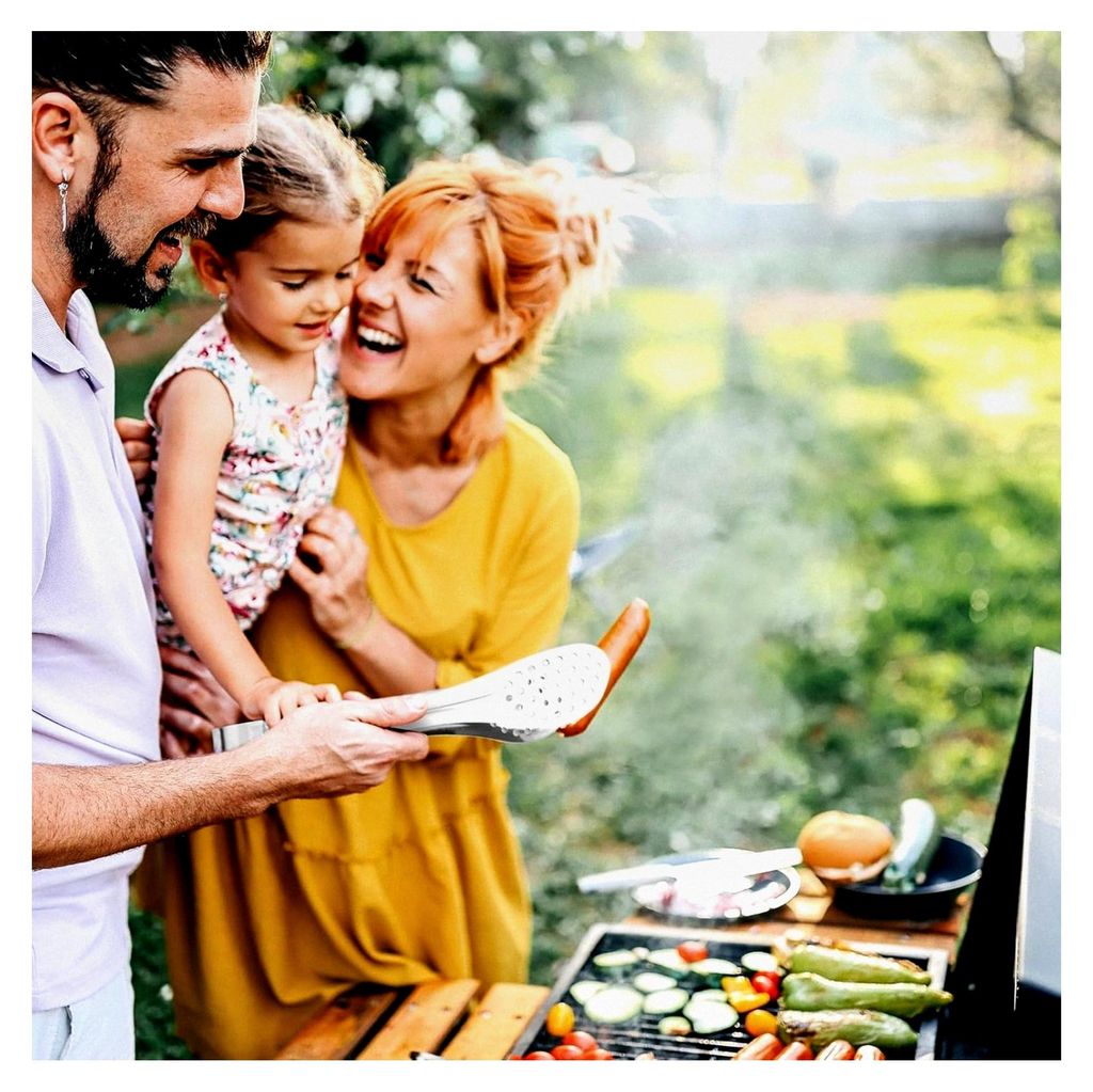 Camping Geschirr Set für 4 Personen, 20-teiliges Tragbares Besteck Set, Edelstahl Besteck mit Tasche, Gabeln, Messer und Löffel, Wiederverwendbar