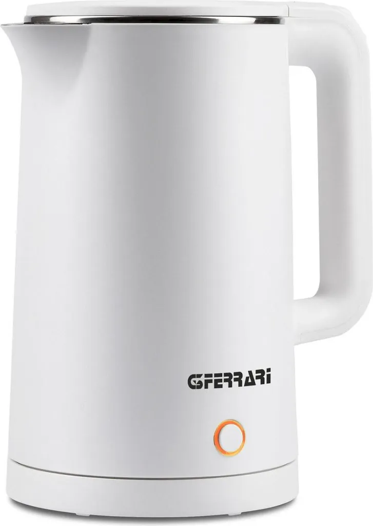 G3 Ferrari G10158 Bouilloire électrique 1,8 L en acier blanc pur