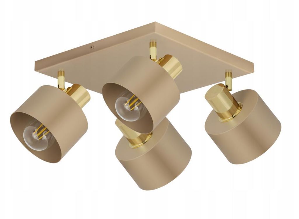 LUXOLAR - Lampa sufitowa kaszmir ecru beżowy E27 60W LED Zdjęcie produktu 