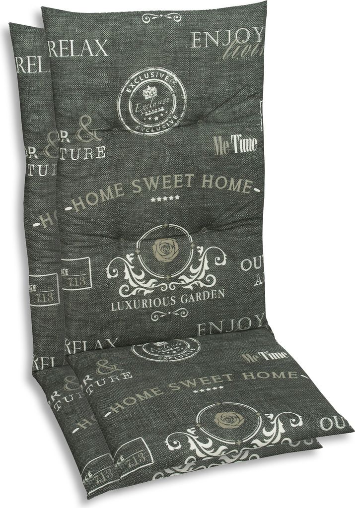 GO-DE Textil, Sesselauflage Hochlehner, 2er Set, Farbe: Produktbild 