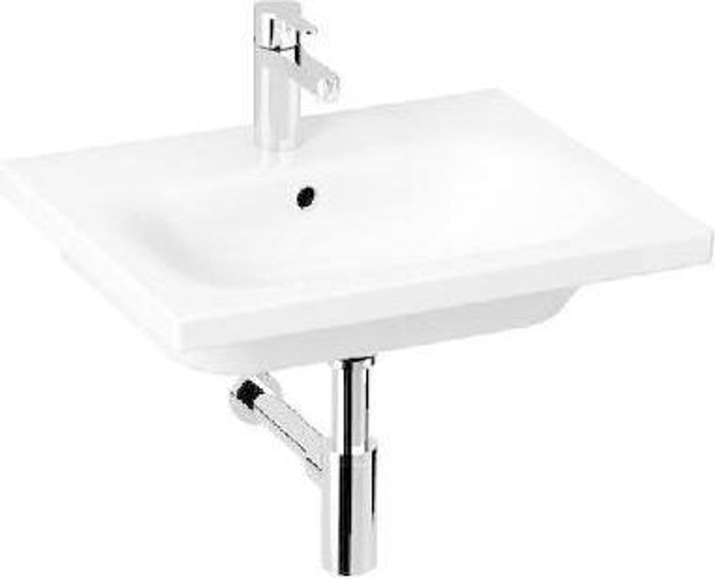 Jika Mio-N - Waschtisch 550x450 mm, mit Überlauf, mit Hahnloch, weiß H8127120001041