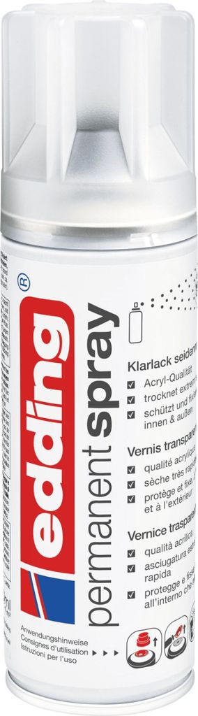 EDDING Permanentní sprej 5200 bezbarvý lak hedvábně matný Obrázek produktu 