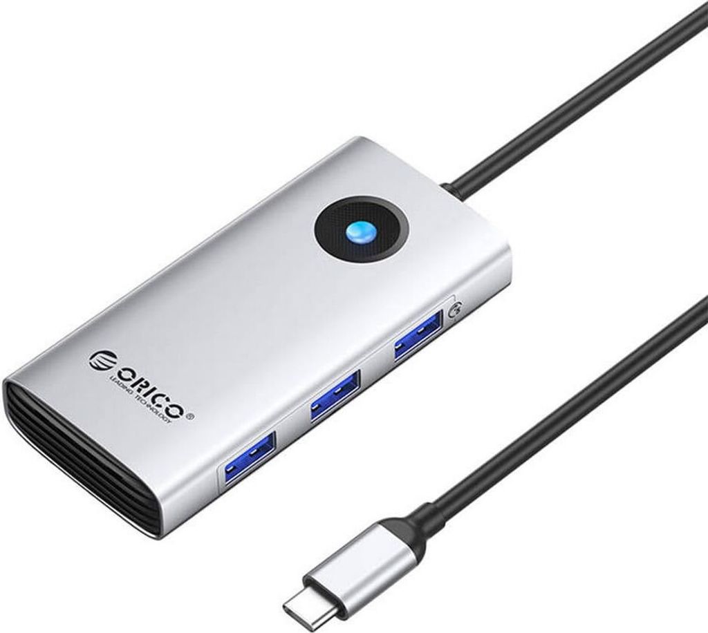 Orico HUB Multifunktionale Typ-C 6-in-1-Dockingstation Silber