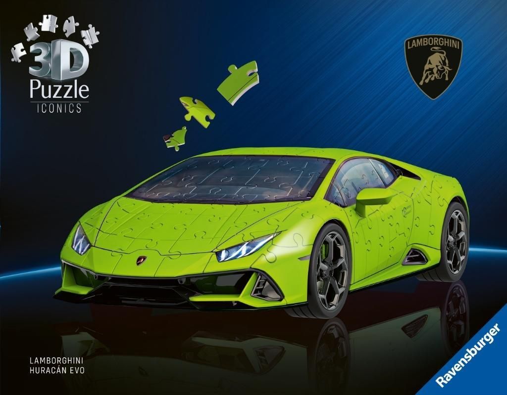 Puzzle 3D Lamborghini Huracn EVO-Verde Zdjęcie produktu 