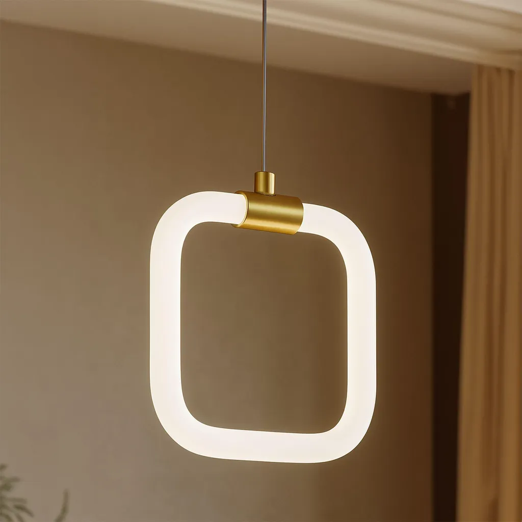 Suspension Toolight LHJ057-CP1 : Solution Éclairage Design Blanc et Or - 4