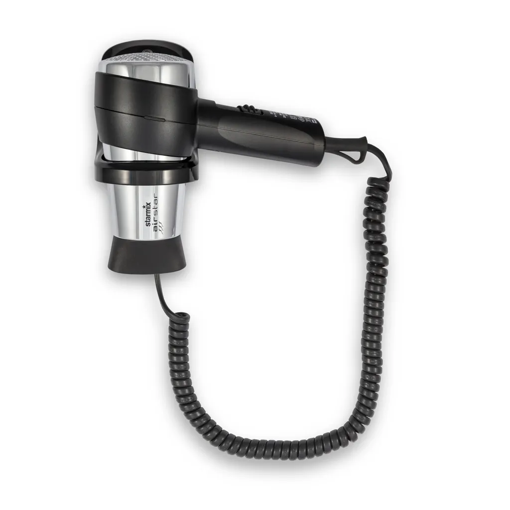Asciugacapelli Starmix TFCW16 1600W Nero/Cromo - Phon Hotel Professionale