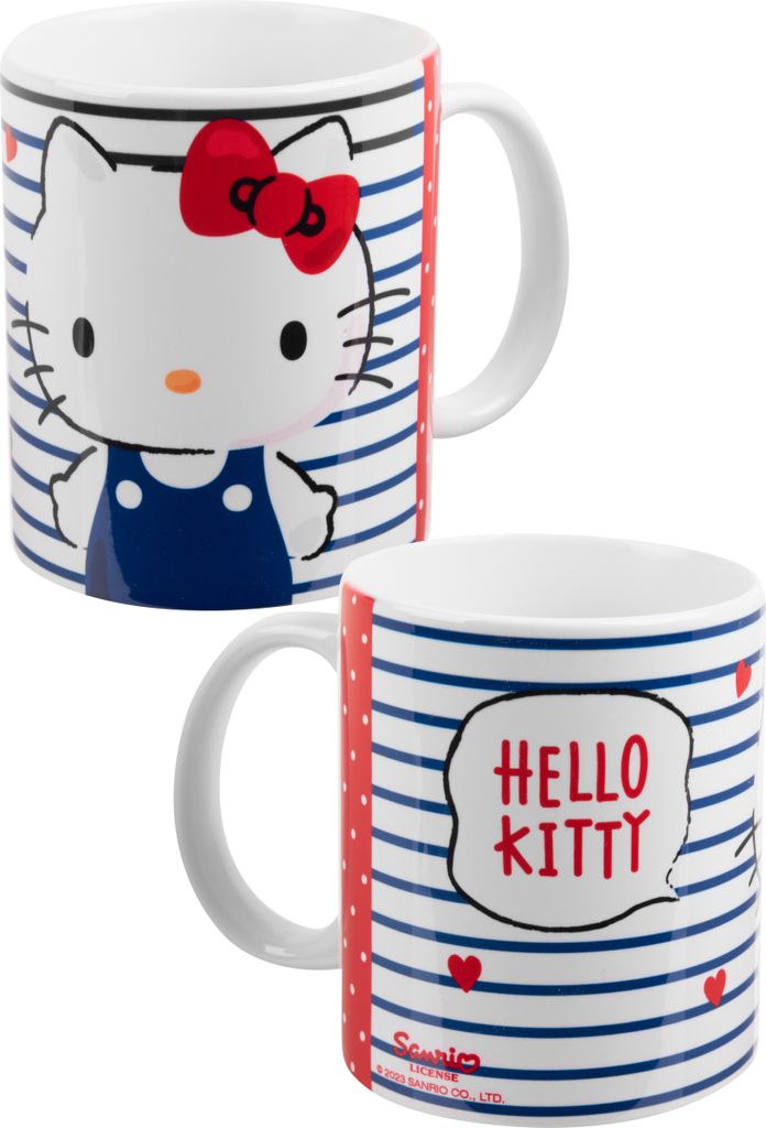 Hello Kitty Tasse - Hearts - Kaffeebecher aus Porzellan 320 ml