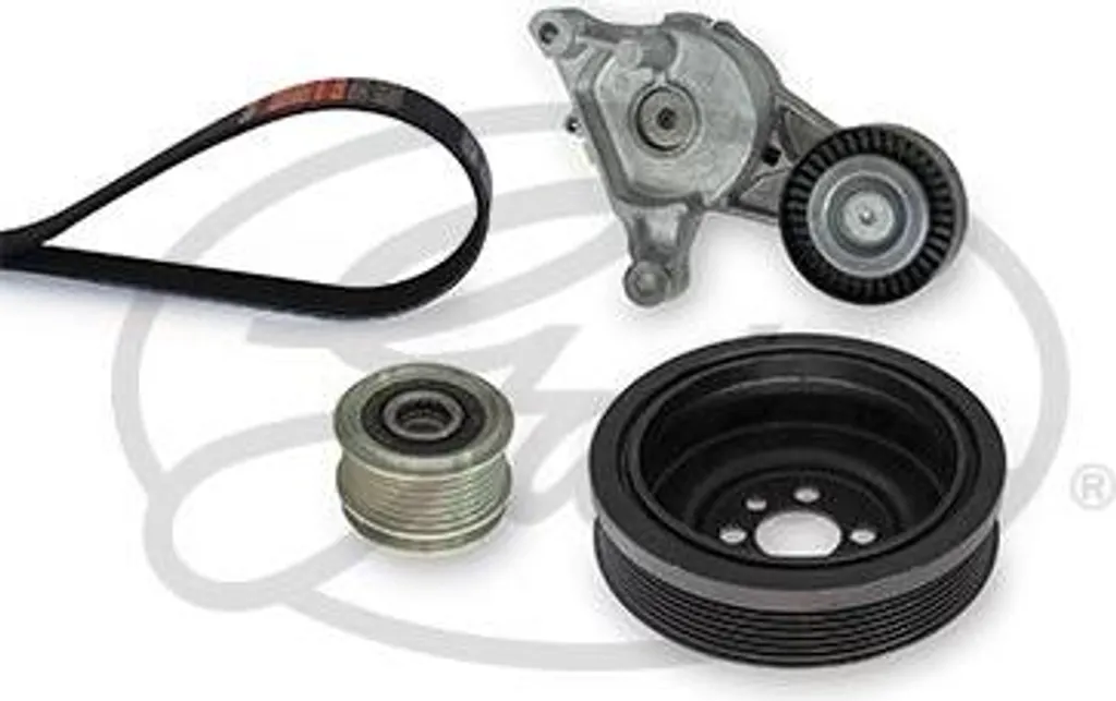 GATES K176PK1053 Kit de Courroies Trapézoïdales pour Touran et Altea XL