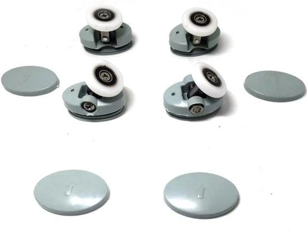 Kit réparation porte de douche 8 roulettes 23 mm pour glissement fluide