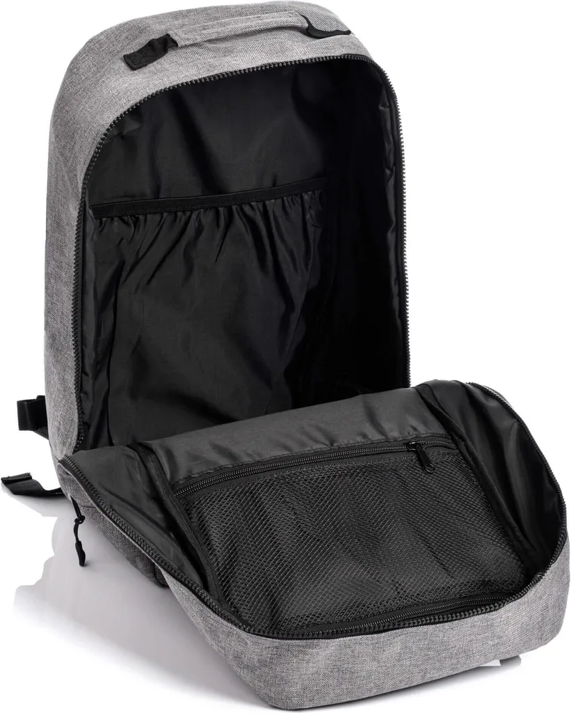 Sac dos cabine pour week-end : Meteor Hermod gris 40x25x20
