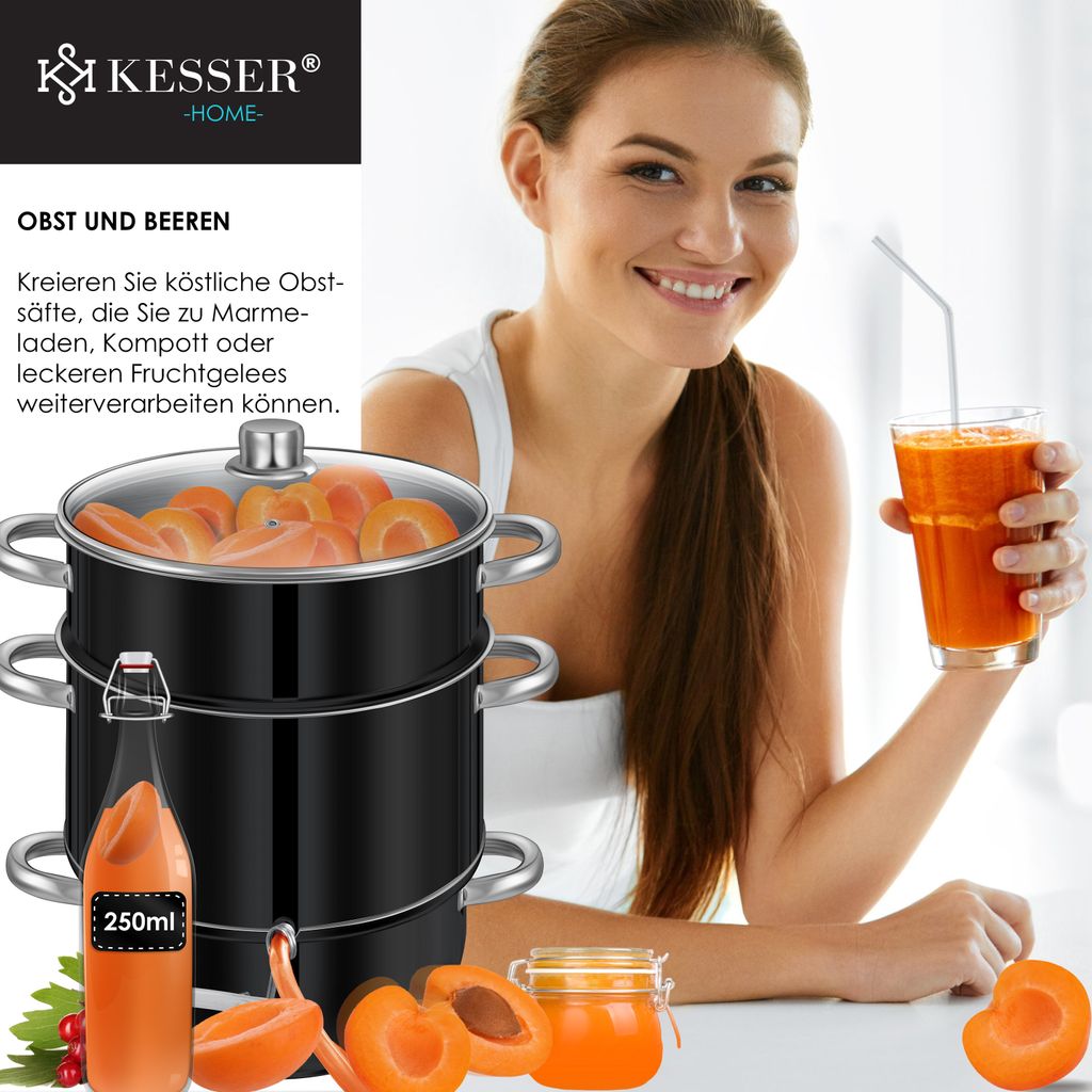 KESSER® Dampfentsafter 15 L Edelstahl Entsafter Saftpresse Produktbild 8