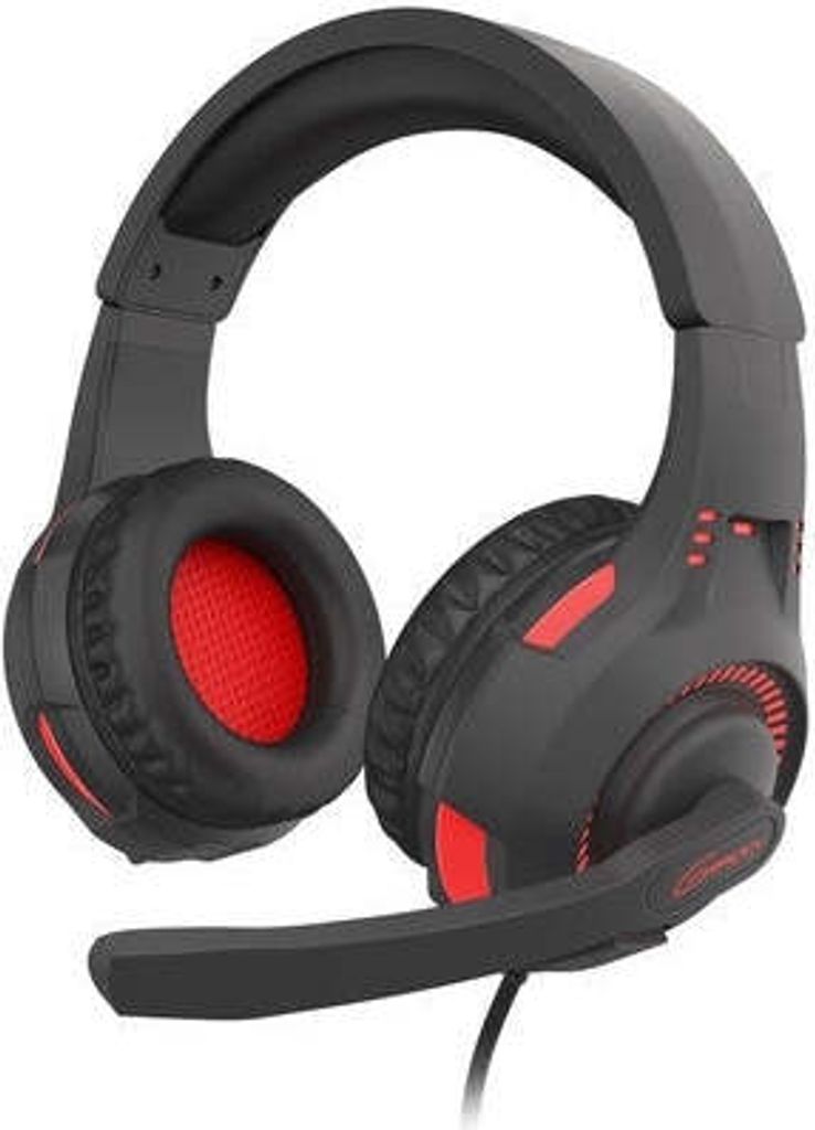 GENESIS Radon 210, Kabelgebunden, Gaming, 20 - 20000 Hz, 280 g, Kopfhörer, Schwarz, Rot
