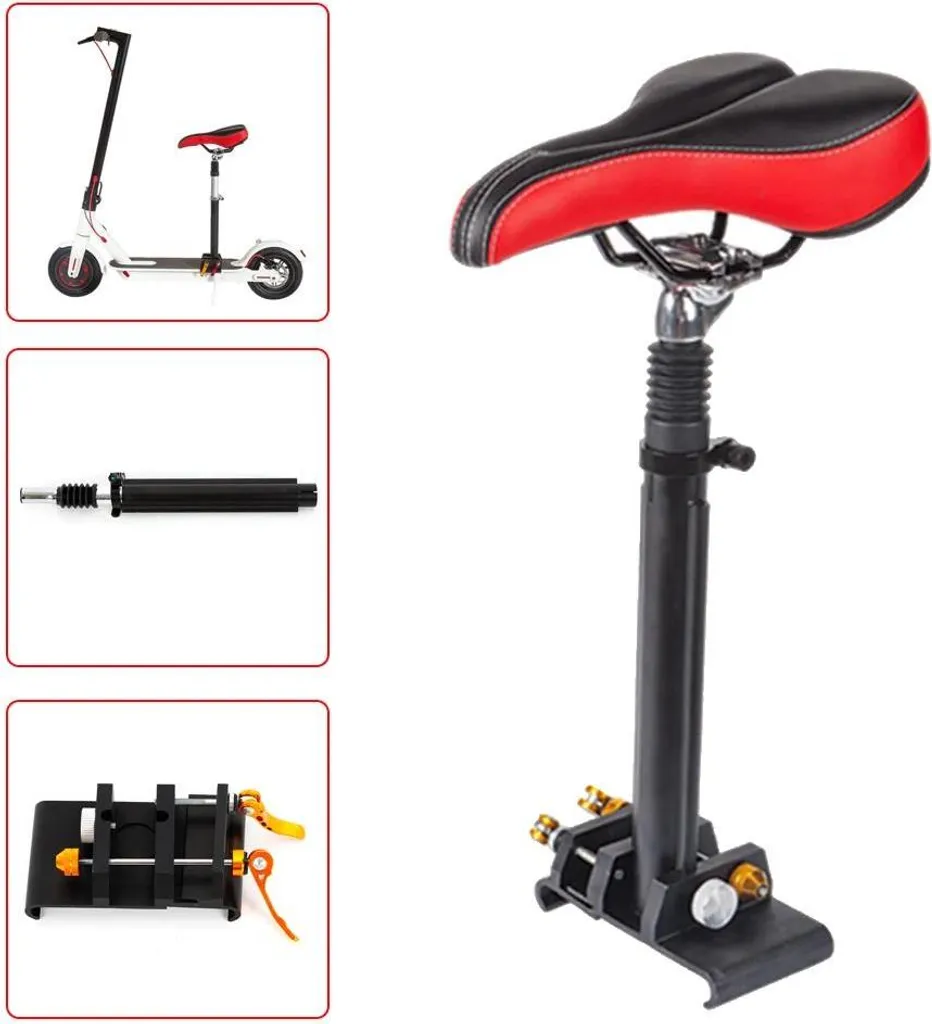 Selle trottinette électrique avec amortisseur de chocs et hauteur réglable