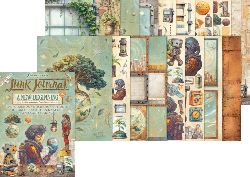 Junk Journal Book "A New Beginning"
