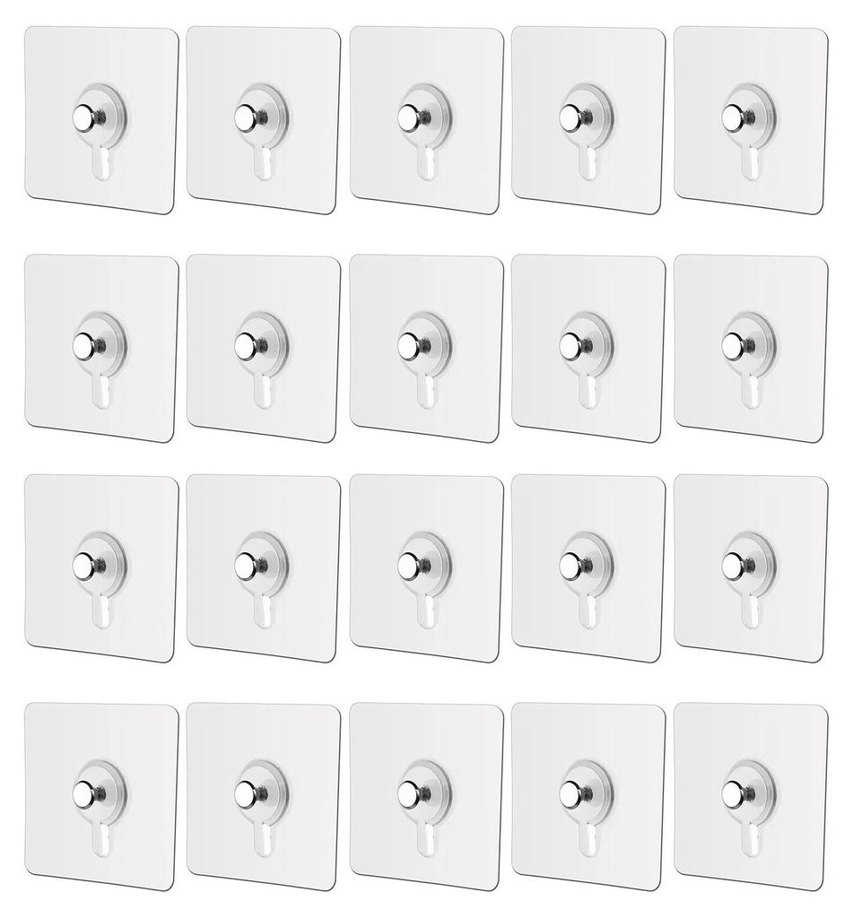 Selbstklebende Bilderrahmenhaken, bohrfreie Montage, Wandhaken, Bilderrahmenaufhänger, geeignet für Wände, Fliesen, Glas, für Gemälde, Poster ...