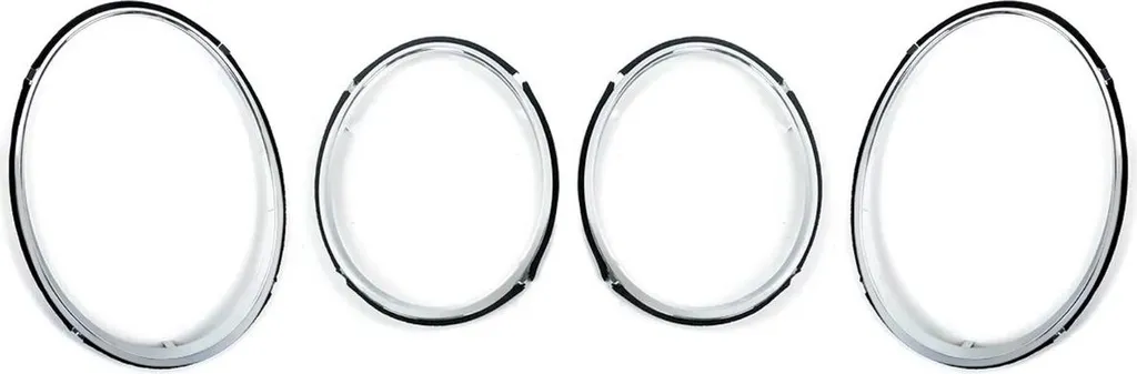 Cerclages de Phares Premium Chrome pour Bentley Continental 2014-2019