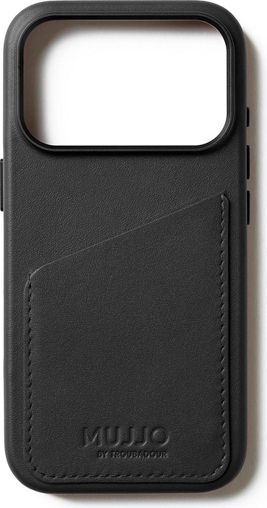 Mujjo cuir portefeuille coque iPhone 17 Pro – Portefeuille Image du produit 