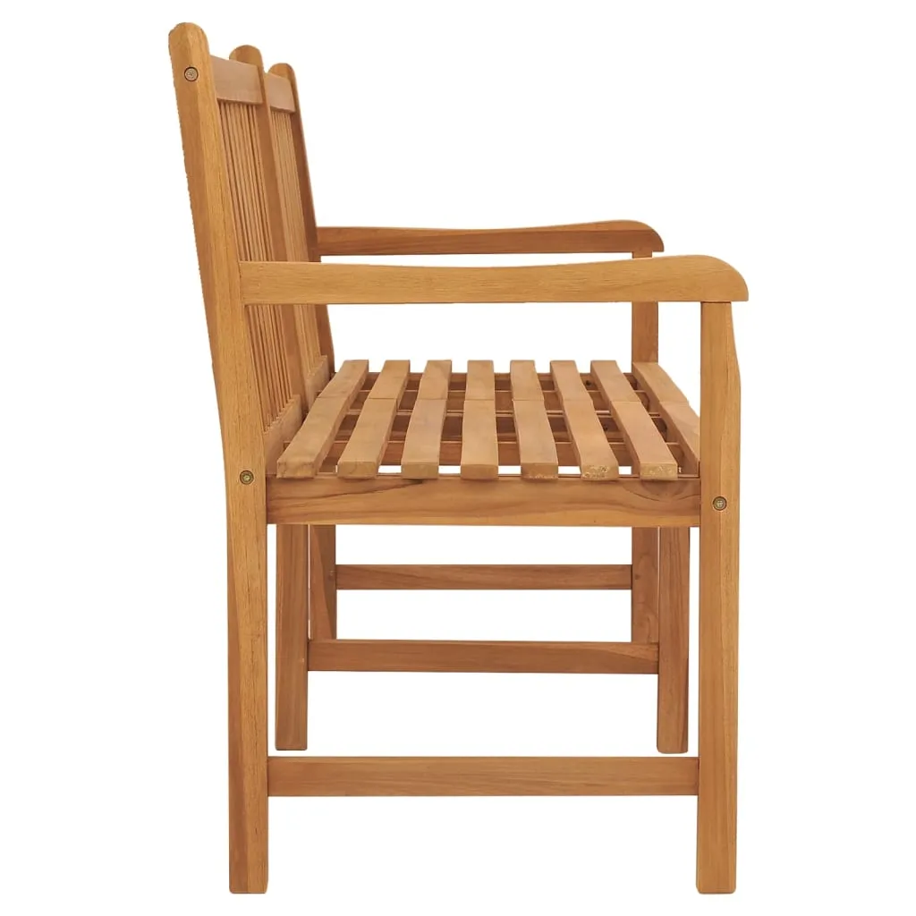 Banc extérieur en teck massif 180 cm - Assise de jardin durable vidaXL - 5