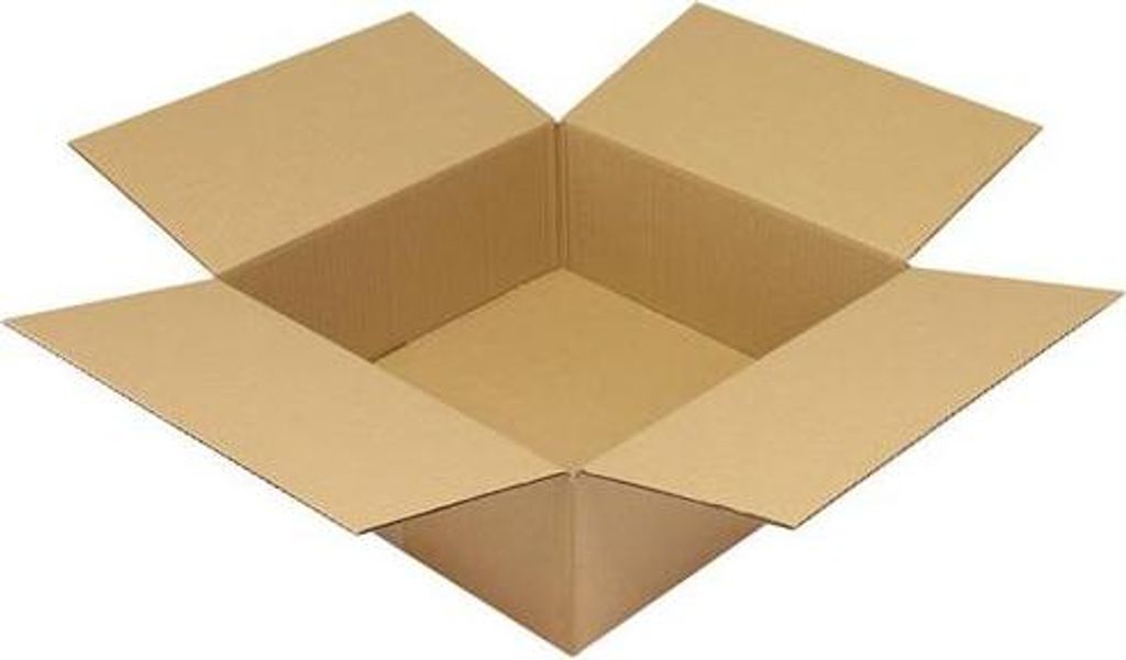 Faltkarton 1-wellig Maße 400x400x150mm Qualität 1.30 C braun TRANSPAK