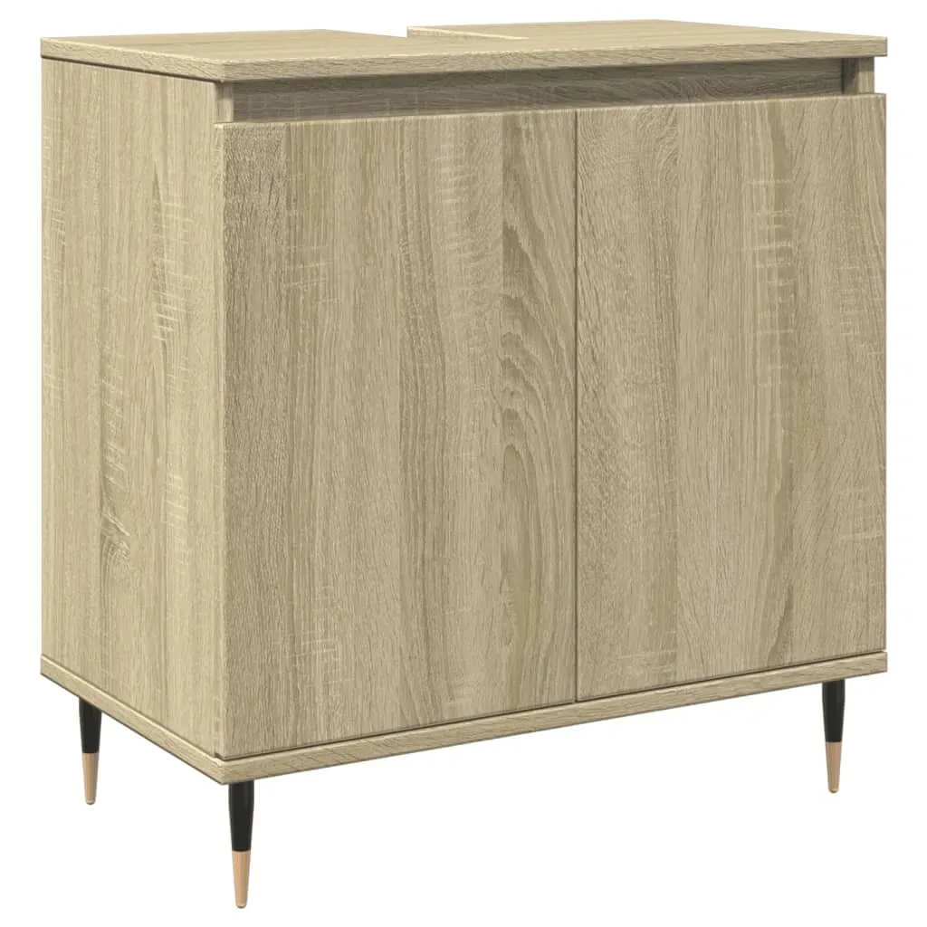 SYFAX™ Mobile da Bagno Rovere Sonoma 58x33x60 cm in Legno Multistrato