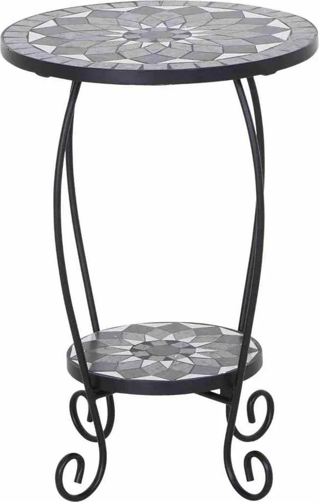 Gardamo Porte-fleurs Como en Acier avec Mosaïque pour Décorer le Jardin