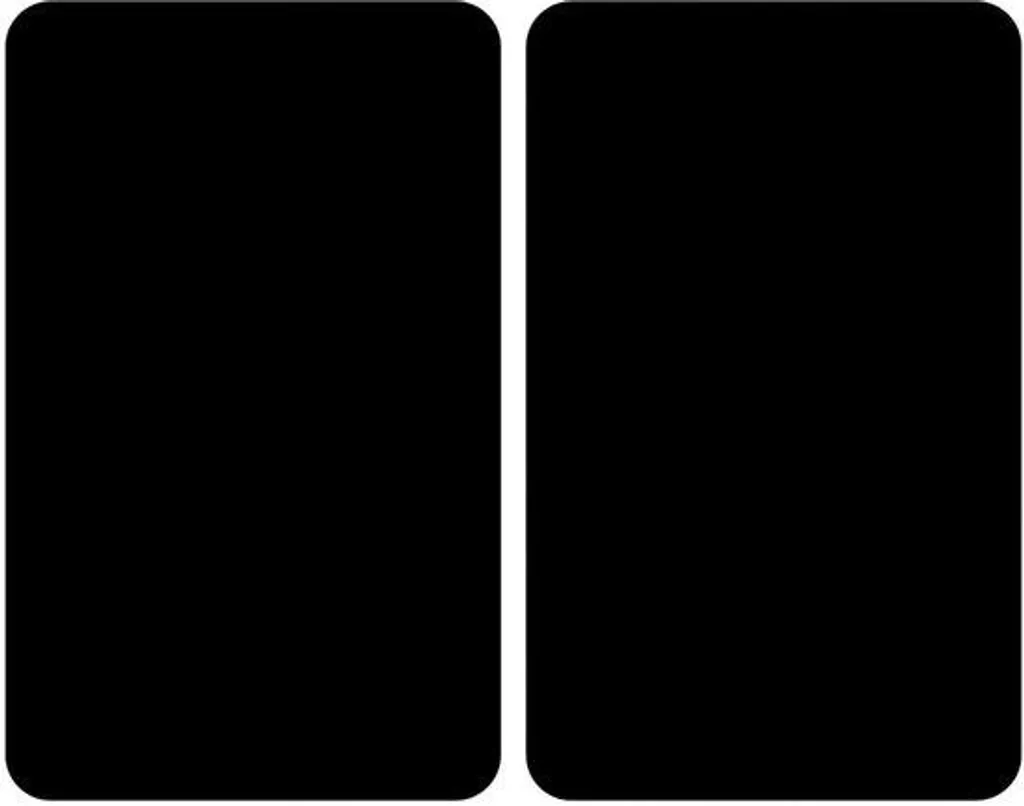 Plaques de protection en verre noir lot de 2 résistantes aux rayures