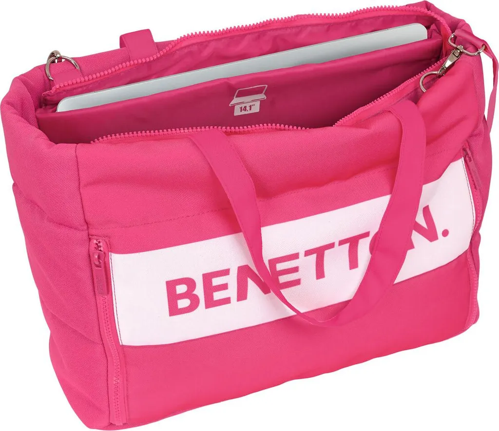 Housse ordinateur Benetton Raspberry Fuchsia 54x31x17 cm Originale - 3