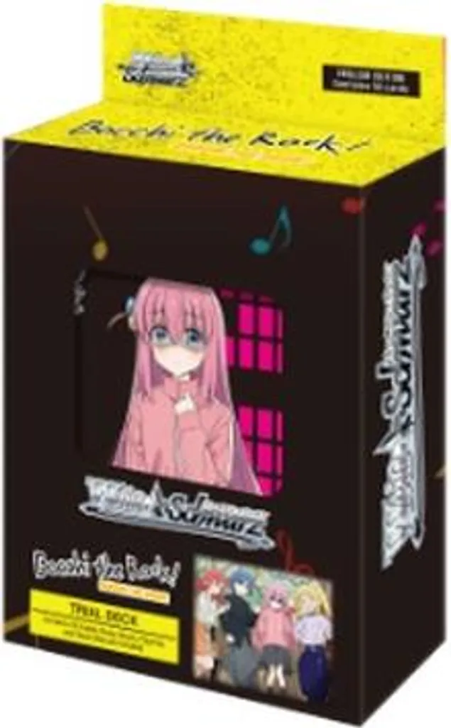 Weiss Schwarz BOCCHI THE ROCK! Trial Deck+ avec Cartes Brillantes Rares
