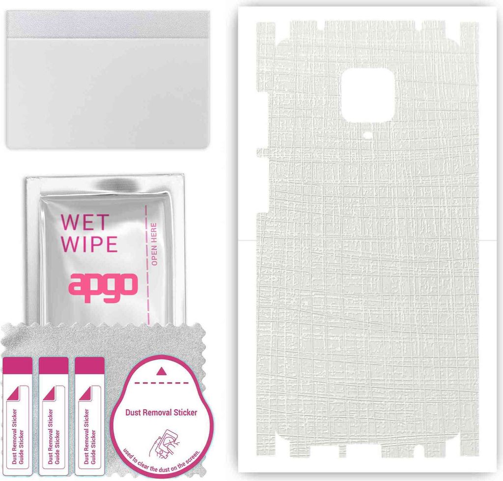 apgo Rückseite + Seiten Schutzfolie, Skin, kompatibel mit Xiaomi Redmi Note 9 Pro Max, Hinten Displayschutzfolie aus Vinylfolie, kratzfest, einfac...